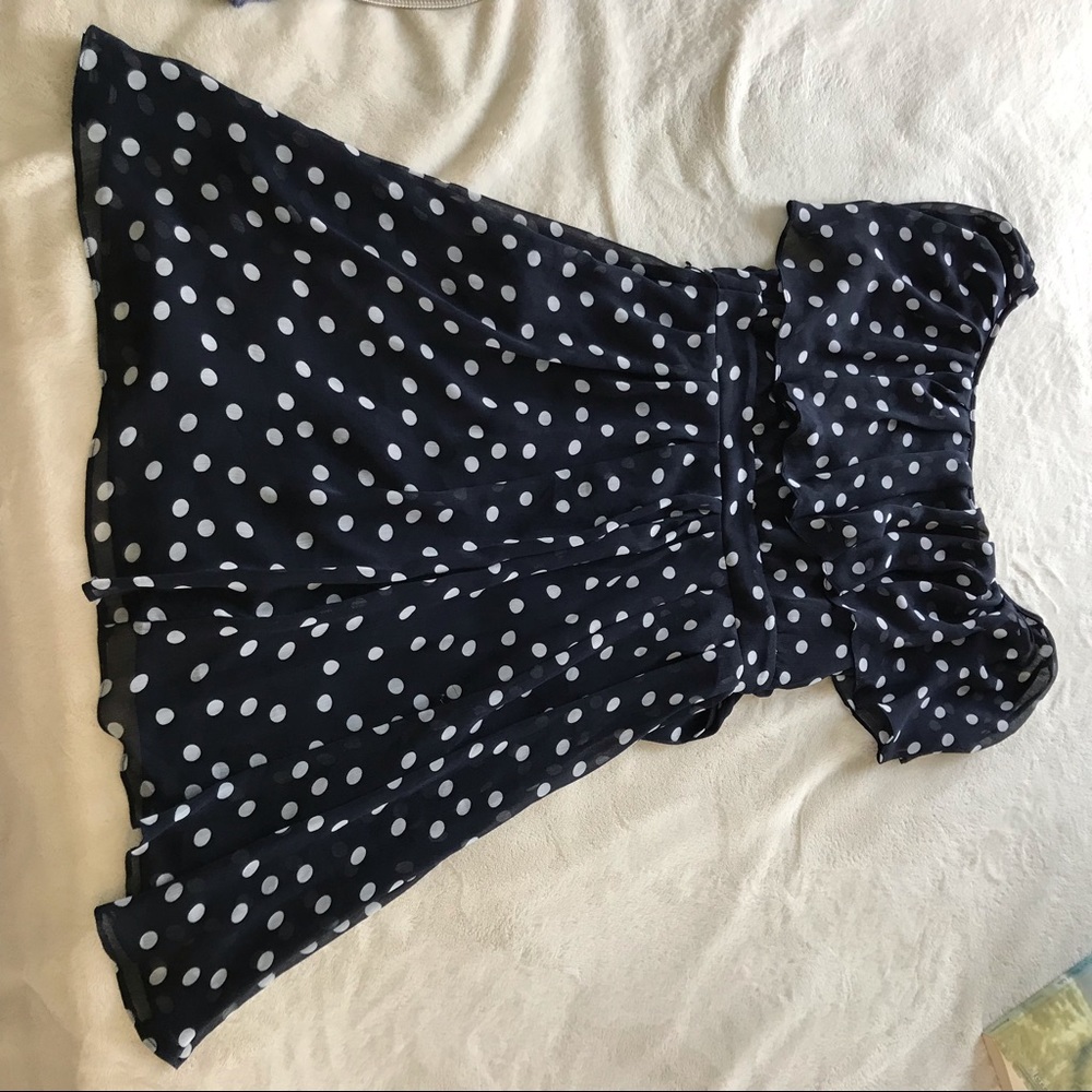 Polka dot babydoll dress